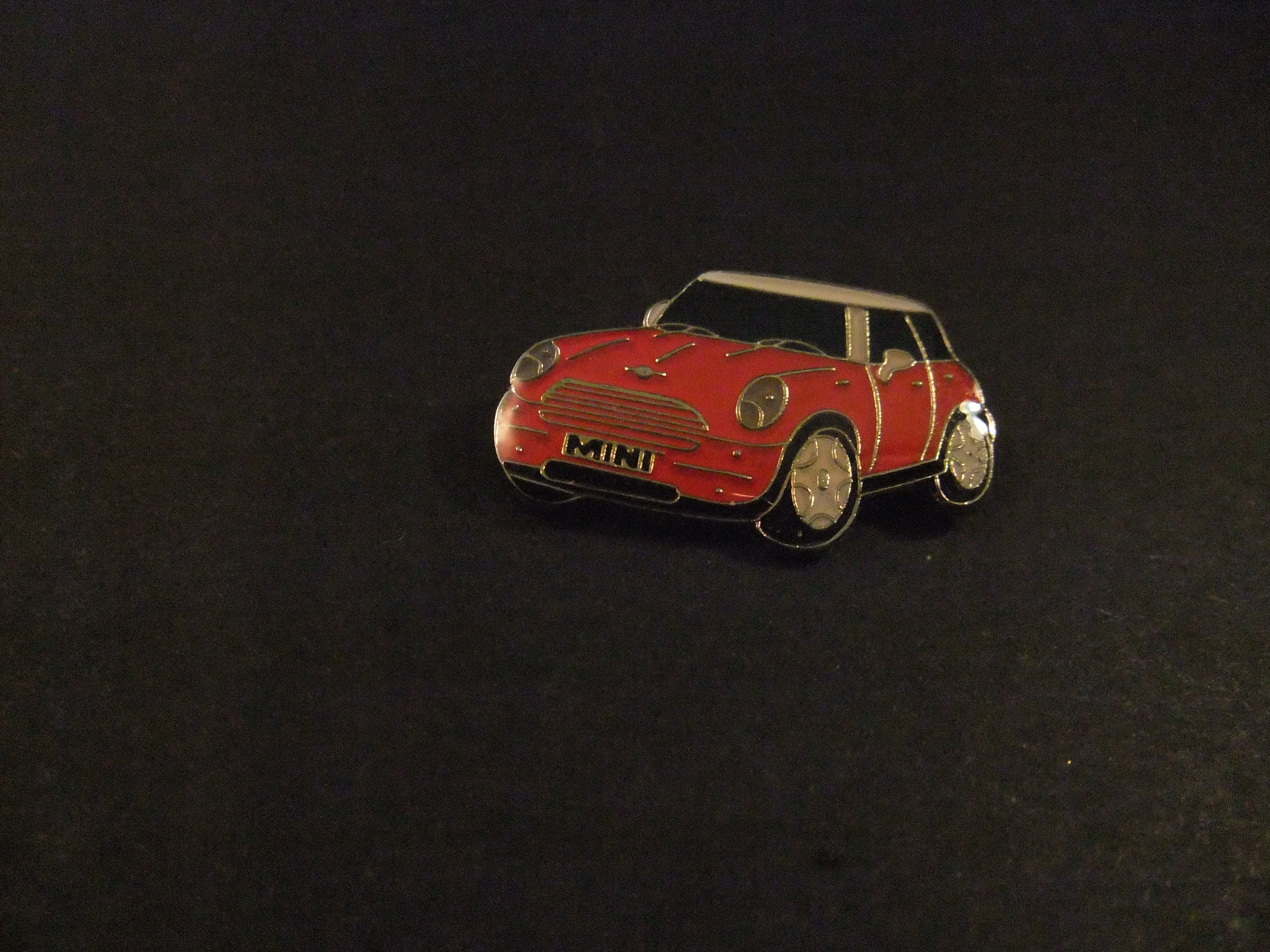 Austin Mini Cooper rood ( wit dak)